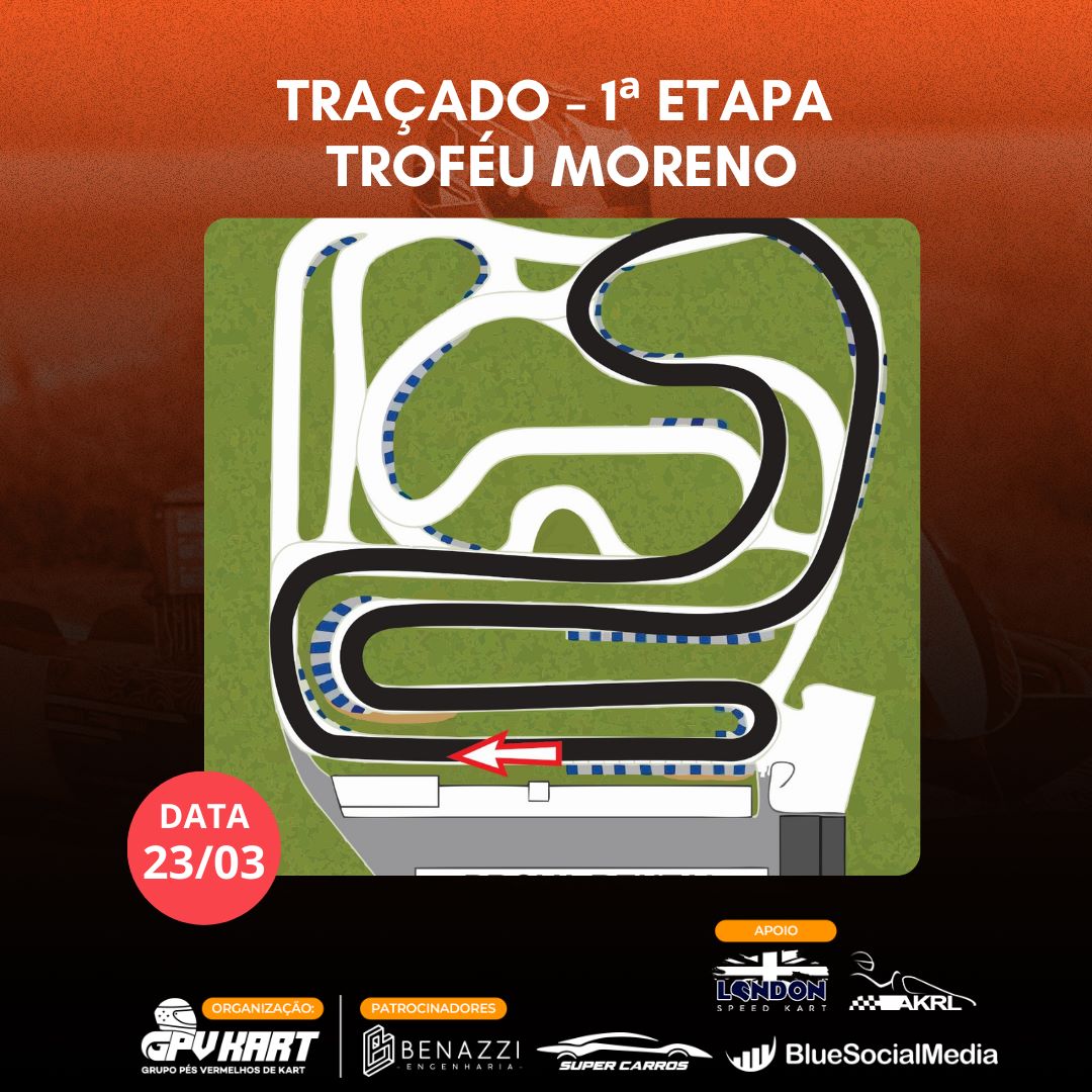 traçado - 1ª etapa -Moreno