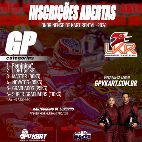 LKR - INSCRIÇÃO - LONDRINENSE DE KART RENTAL