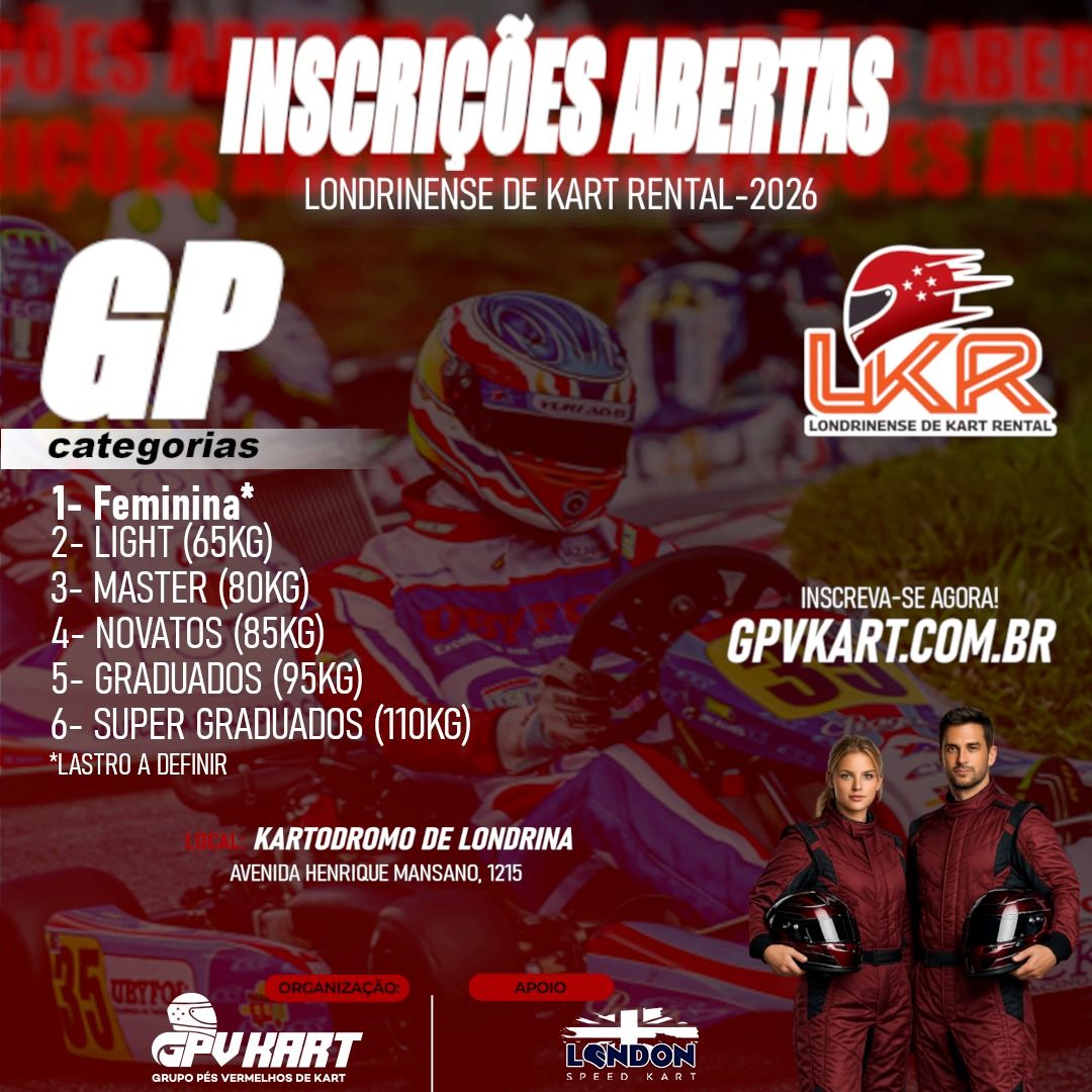 LKR - INSCRIÇÃO - LONDRINENSE DE KART RENTAL